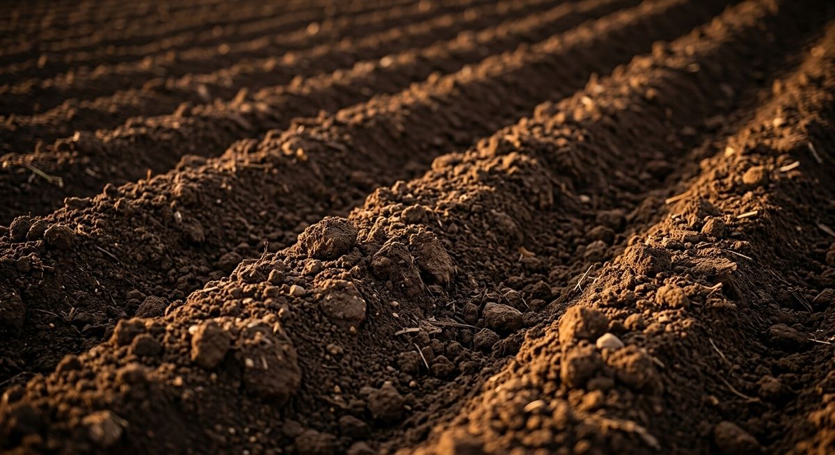 Terre labourée riche